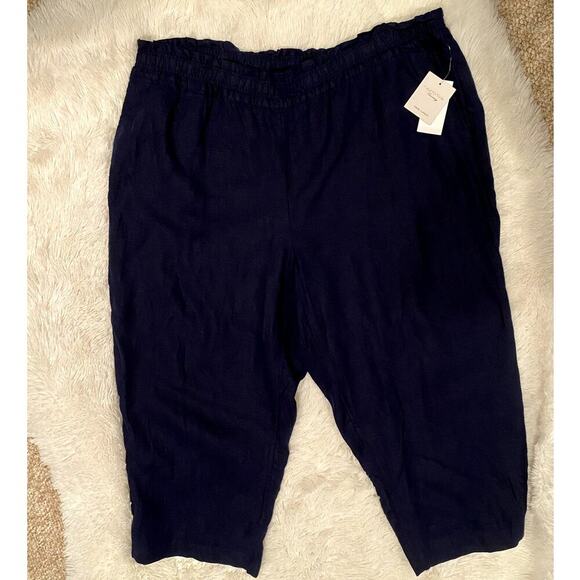 Charter Club Blue 100% Linen Pants - Size XXL (NWT) - Picture 7 of 10